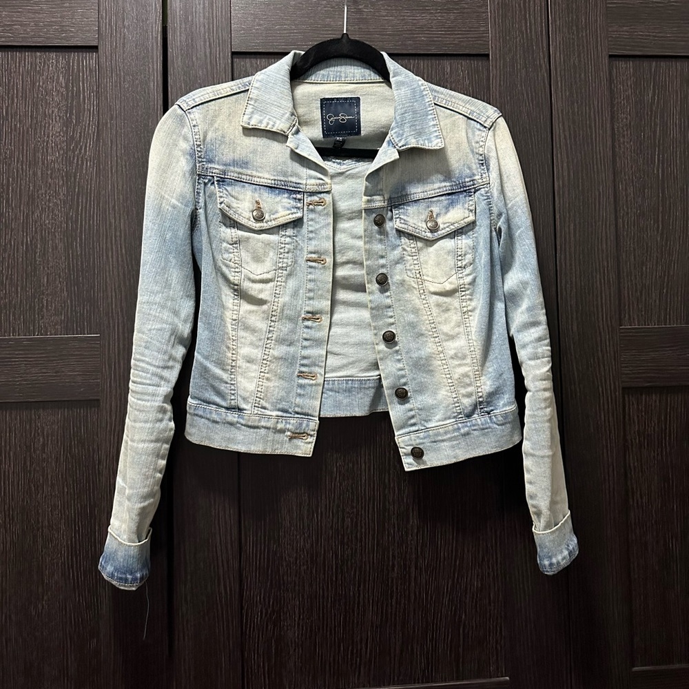 Jessica Simpson Light Wash Denim Jean Jacket